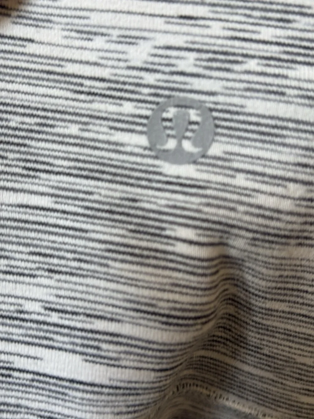 lululemon athletica Heather Light Gray Seam Detail Leggings